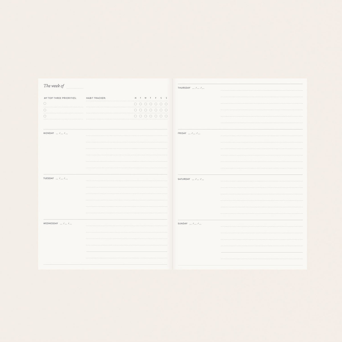 HERBARIUM LINEN-BOUND PLANNER