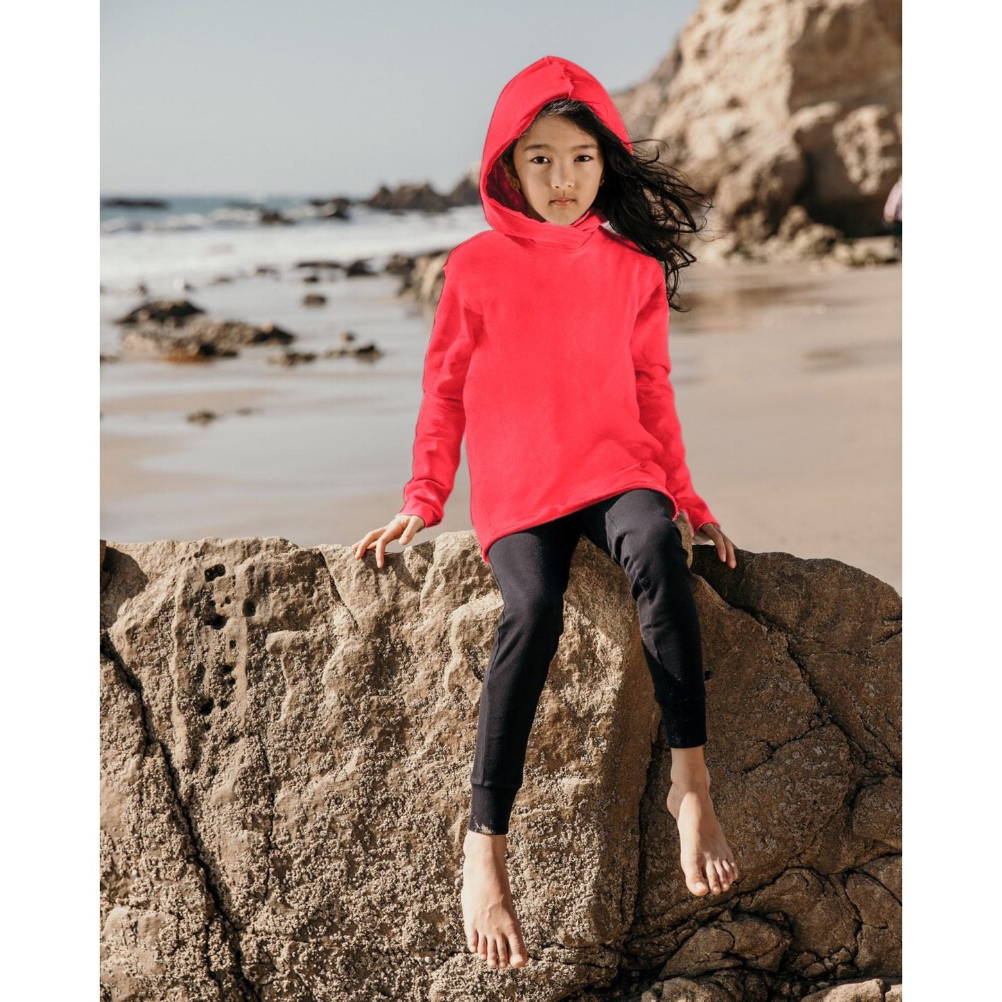 Organic Benji Hoodie Red