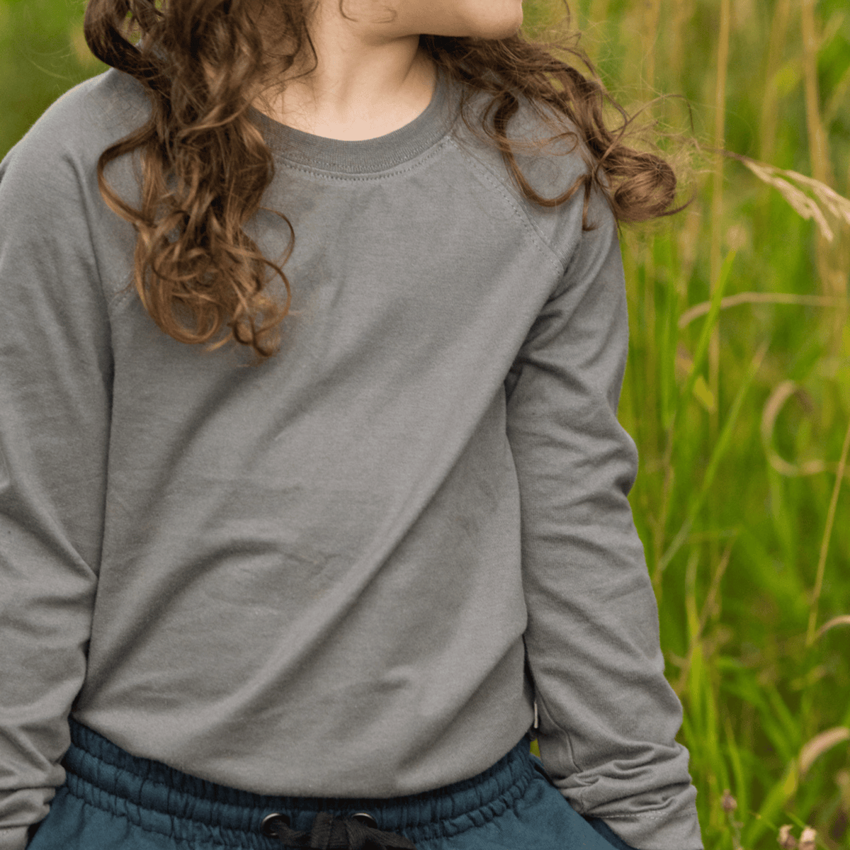 Organic River Long Sleeve T-Shirt - Hunter Green