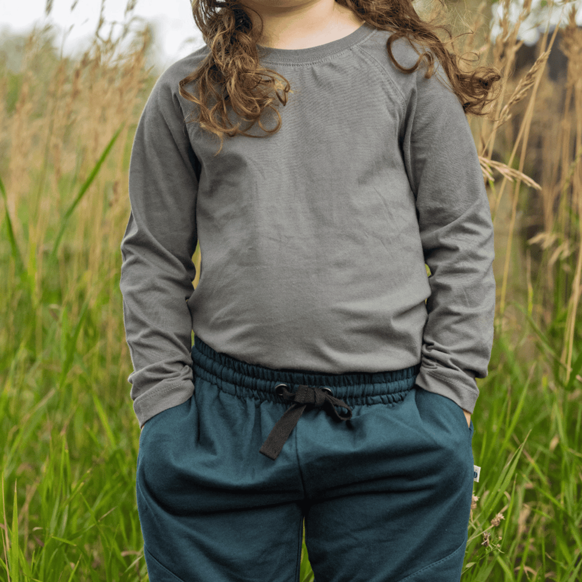 Organic River Long Sleeve T-Shirt - Hunter Green