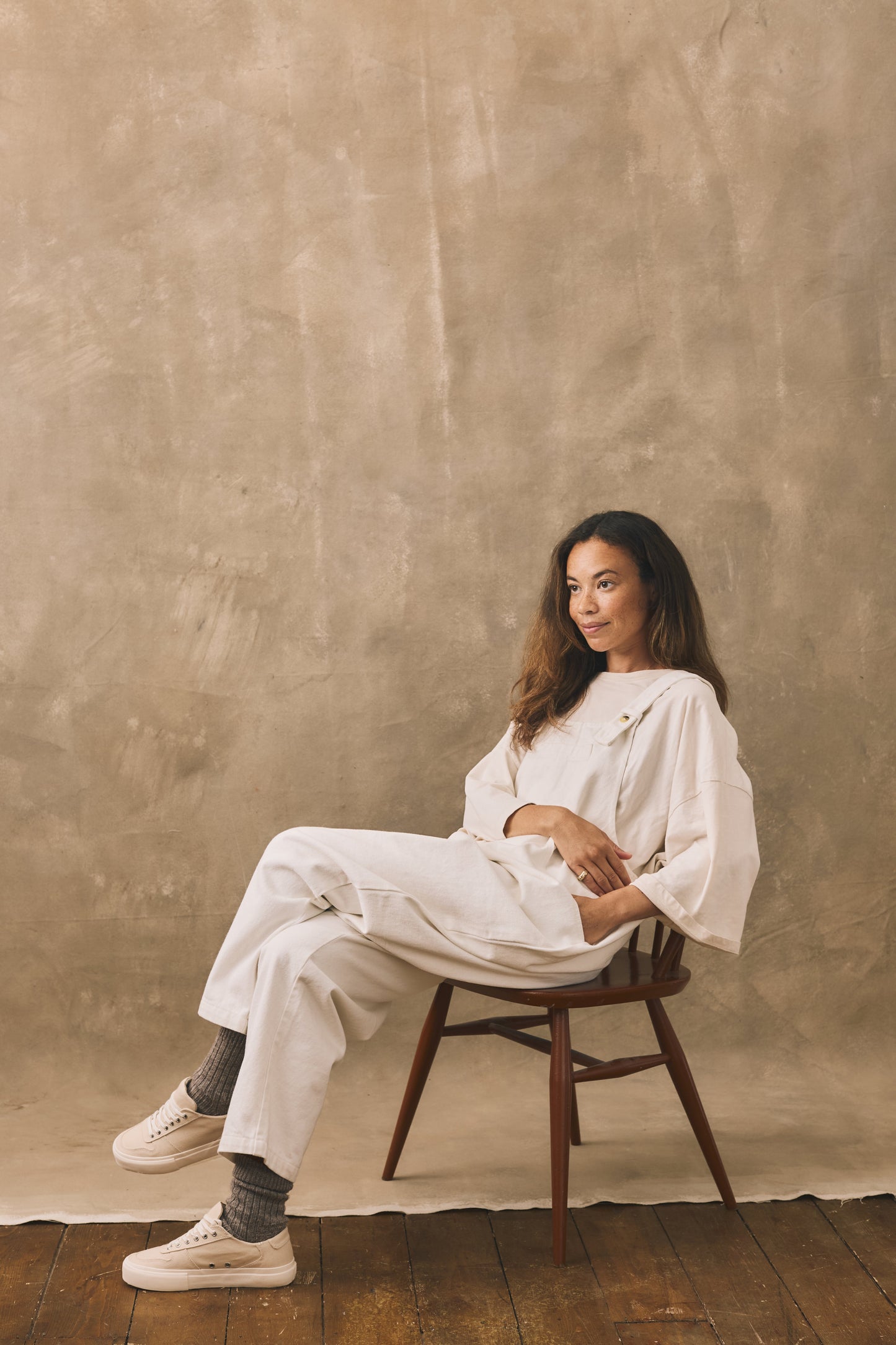 The Oversized Denim Dungaree Women