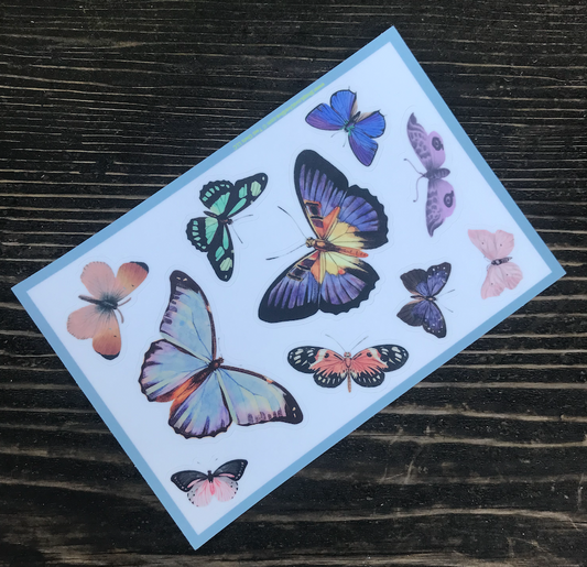 butterfly sticker sheet