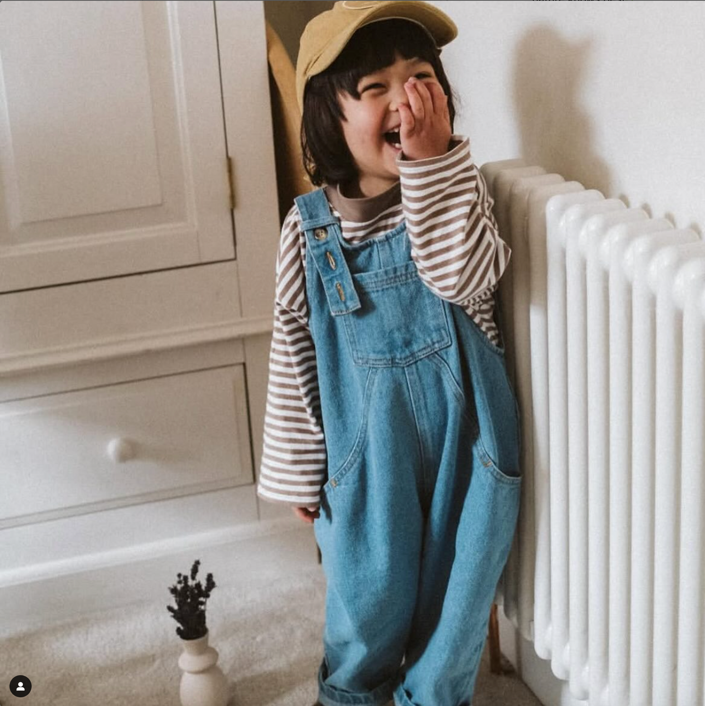 The Oversized Denim Dungaree Kids
