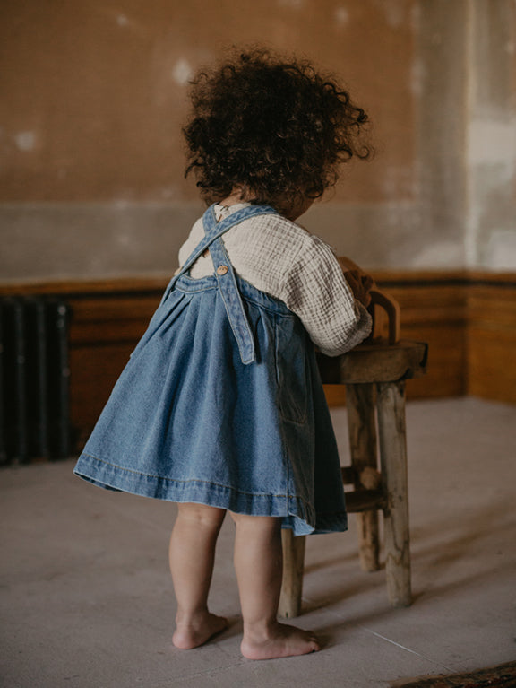 The Oversized Denim Pinafore Kids