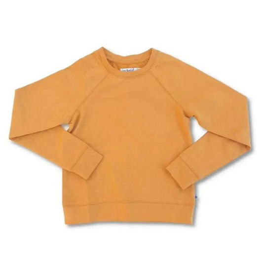 Orange sweatshirt on a white background