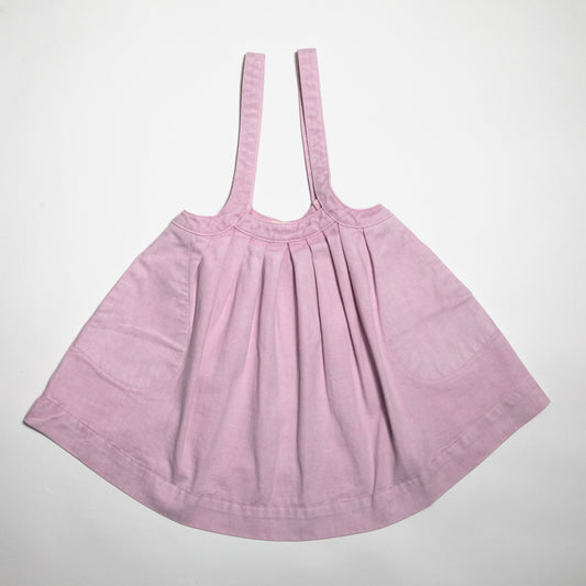 The Oversized Denim Pinafore Kids | Mineral Dyed