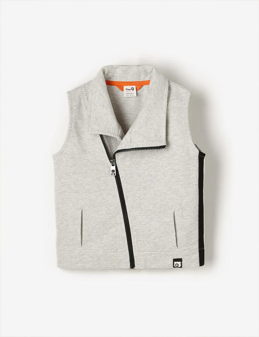 Organic Terry Zip-Up Vest