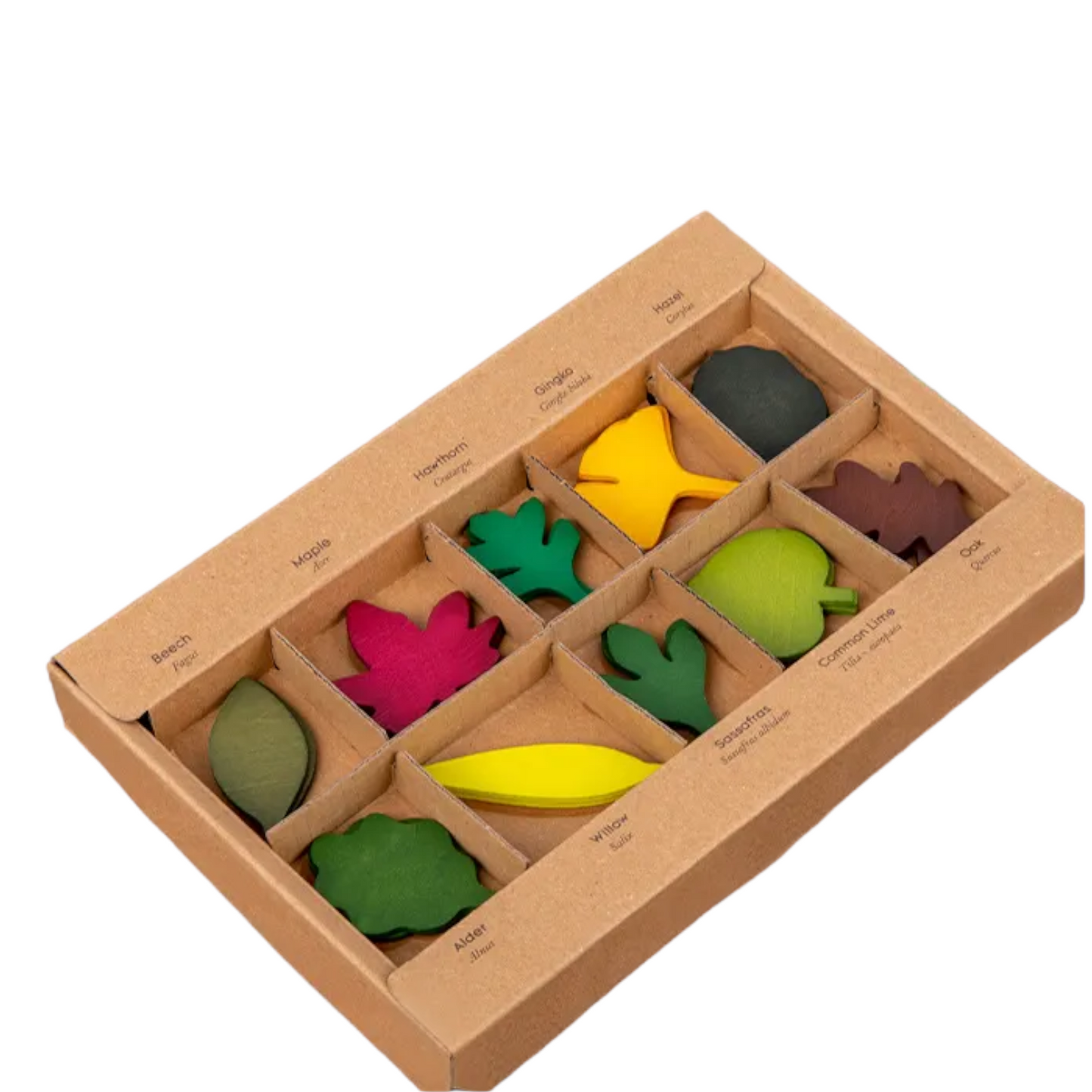 Woodland Leaves Wooden Forest Set