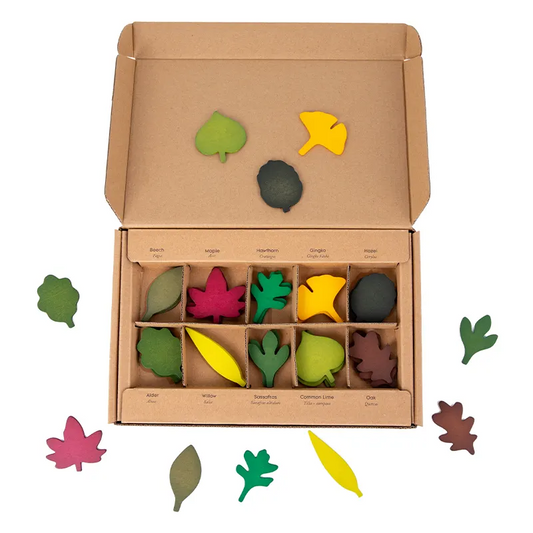 Woodland Leaves Wooden Forest Set