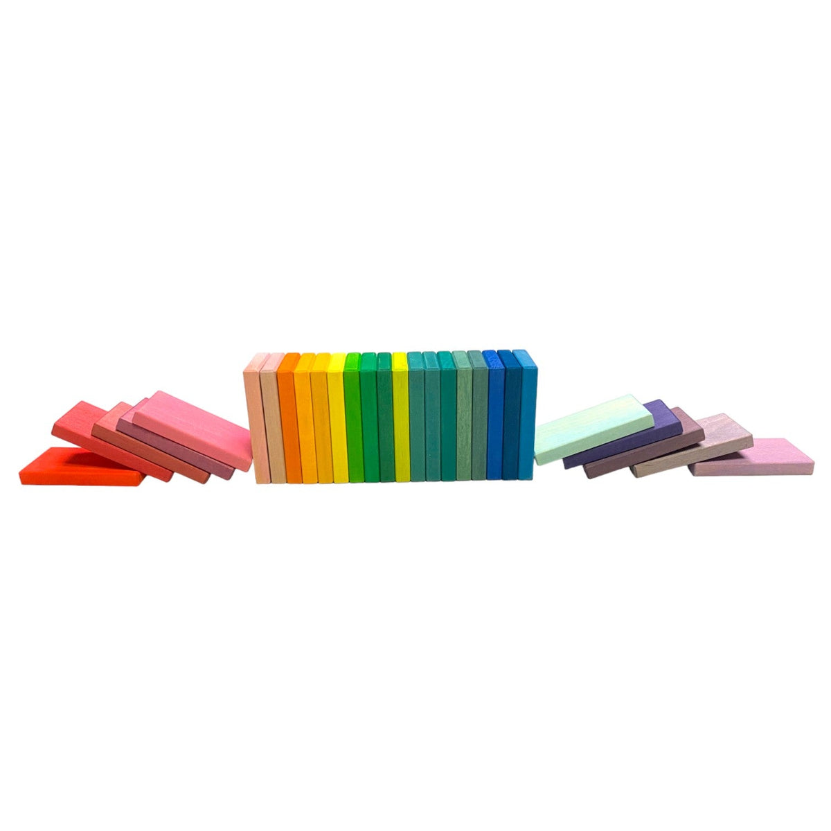 Wooden Rainbow Building Slats