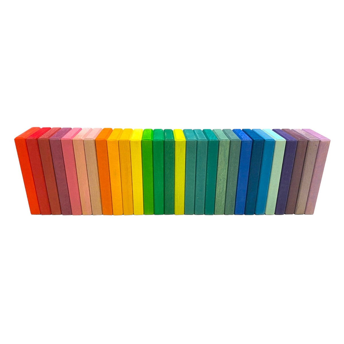 Wooden Rainbow Building Slats