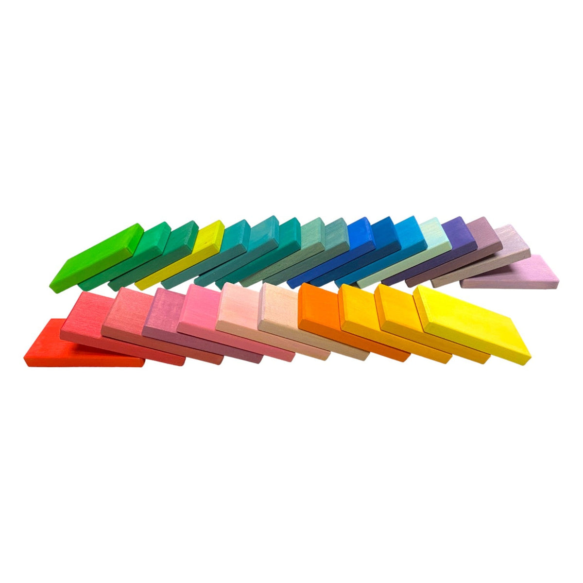 Wooden Rainbow Building Slats