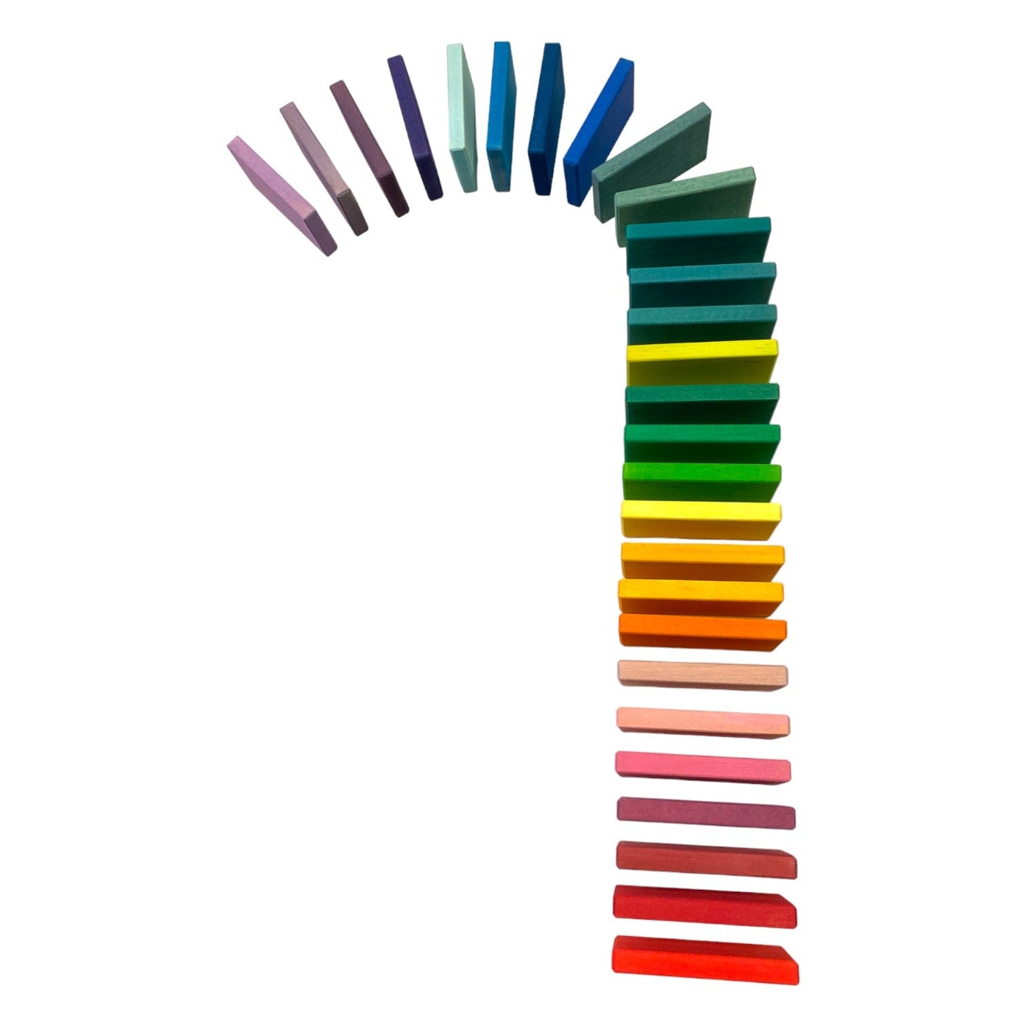Wooden Rainbow Building Slats