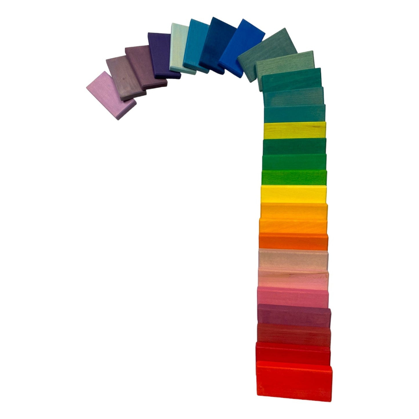 Wooden Rainbow Building Slats