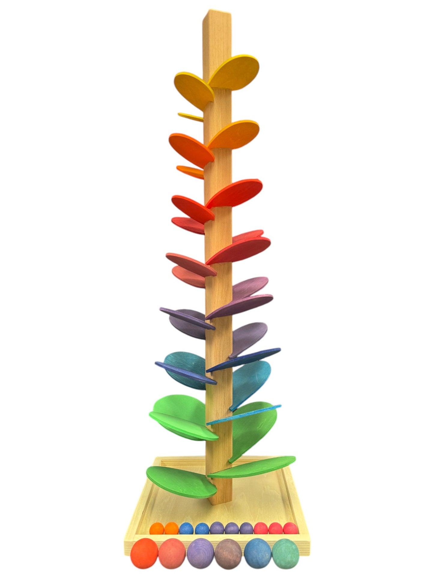 Large Marble Tree in Primary Rainbow Colors