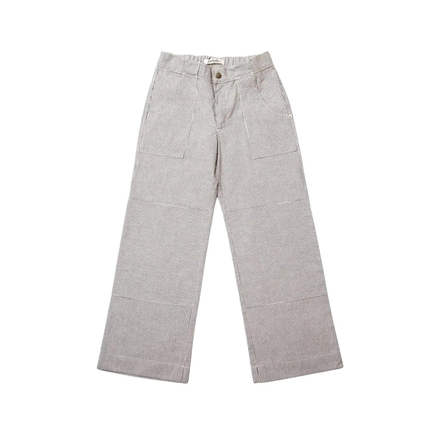 Light gray pants on a white background