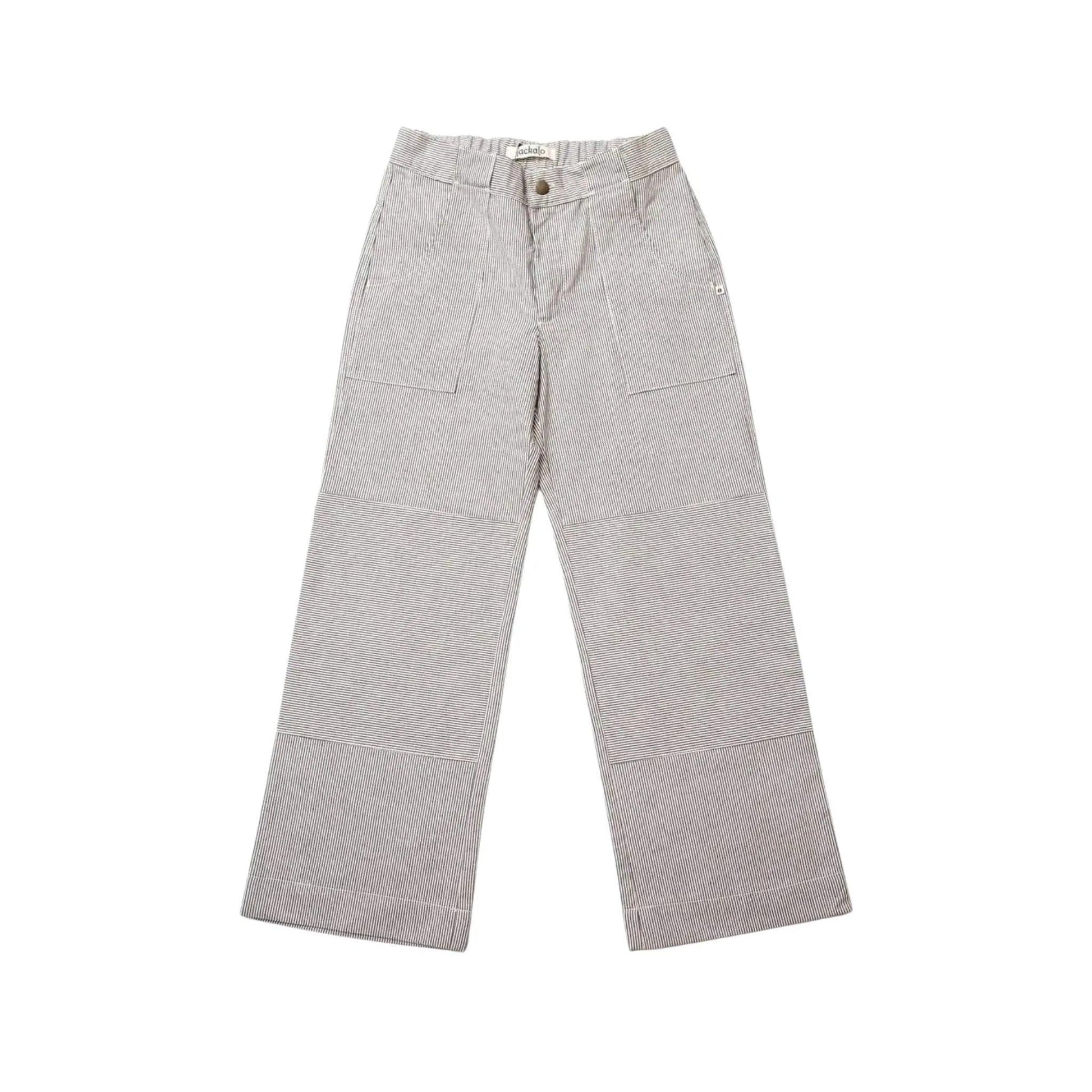Light gray pants on a white background