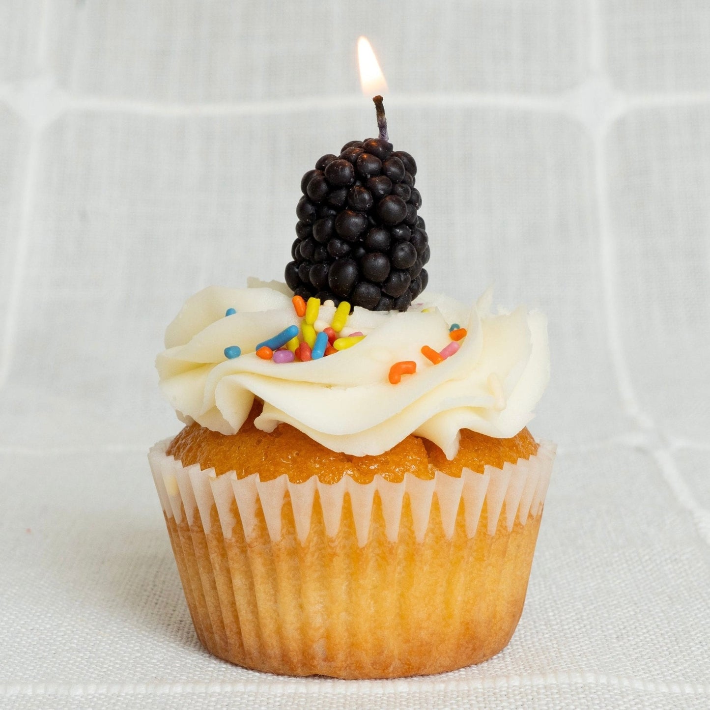 Blackberry Beeswax Birthday Candles