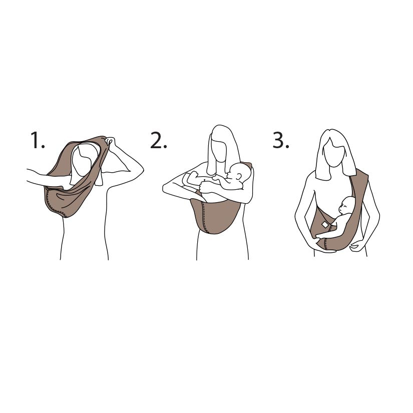 Organic Cotton Baby Carrier Black