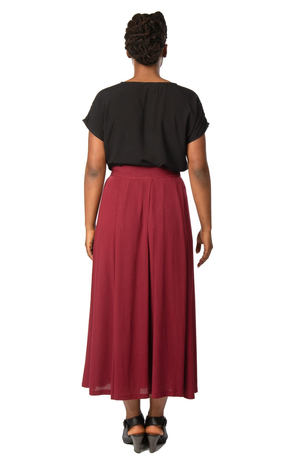 Dolman Top in Black Challis