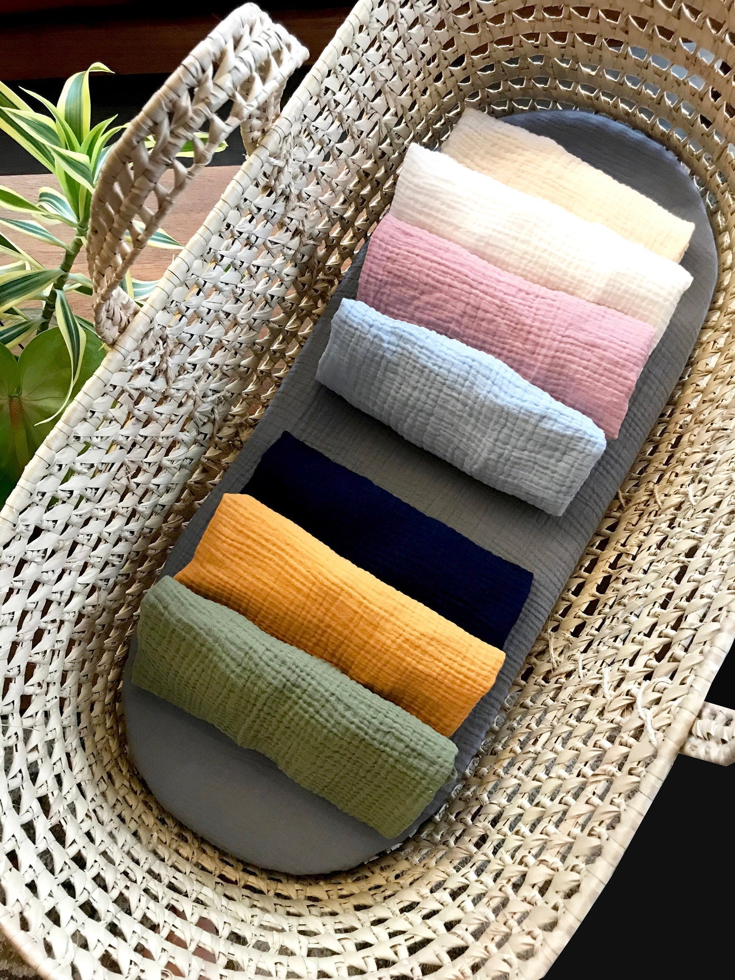 Organic Cotton Soft Double Gauze Fitted Sheet