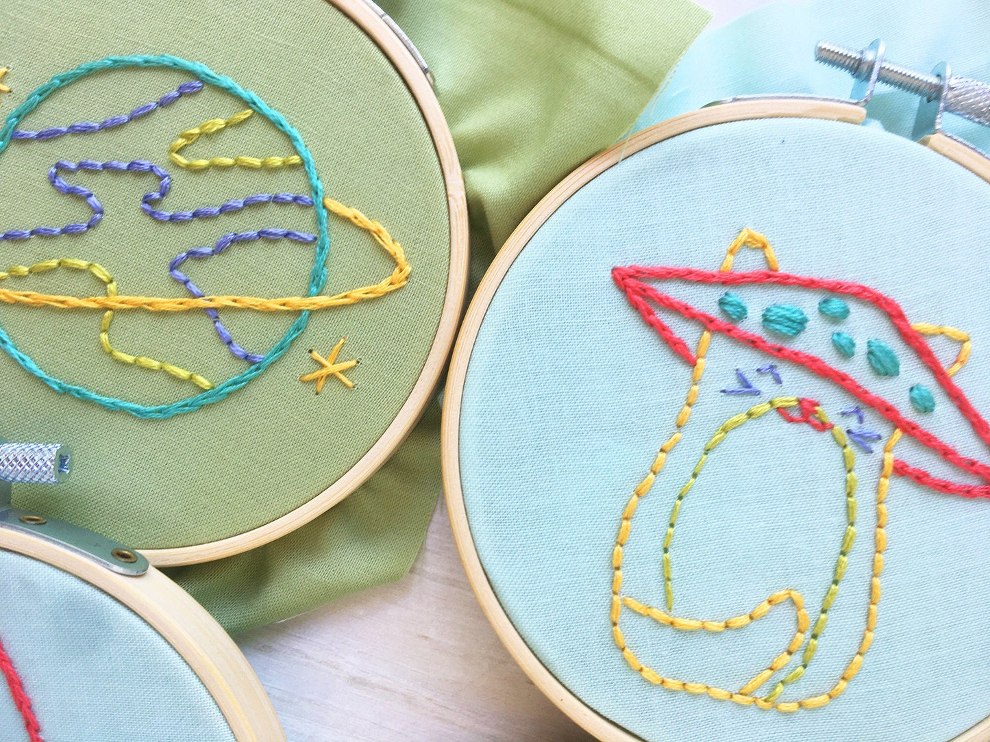 Kid Stitch Kit, Hand Embroidery For Kids, learn to embroider