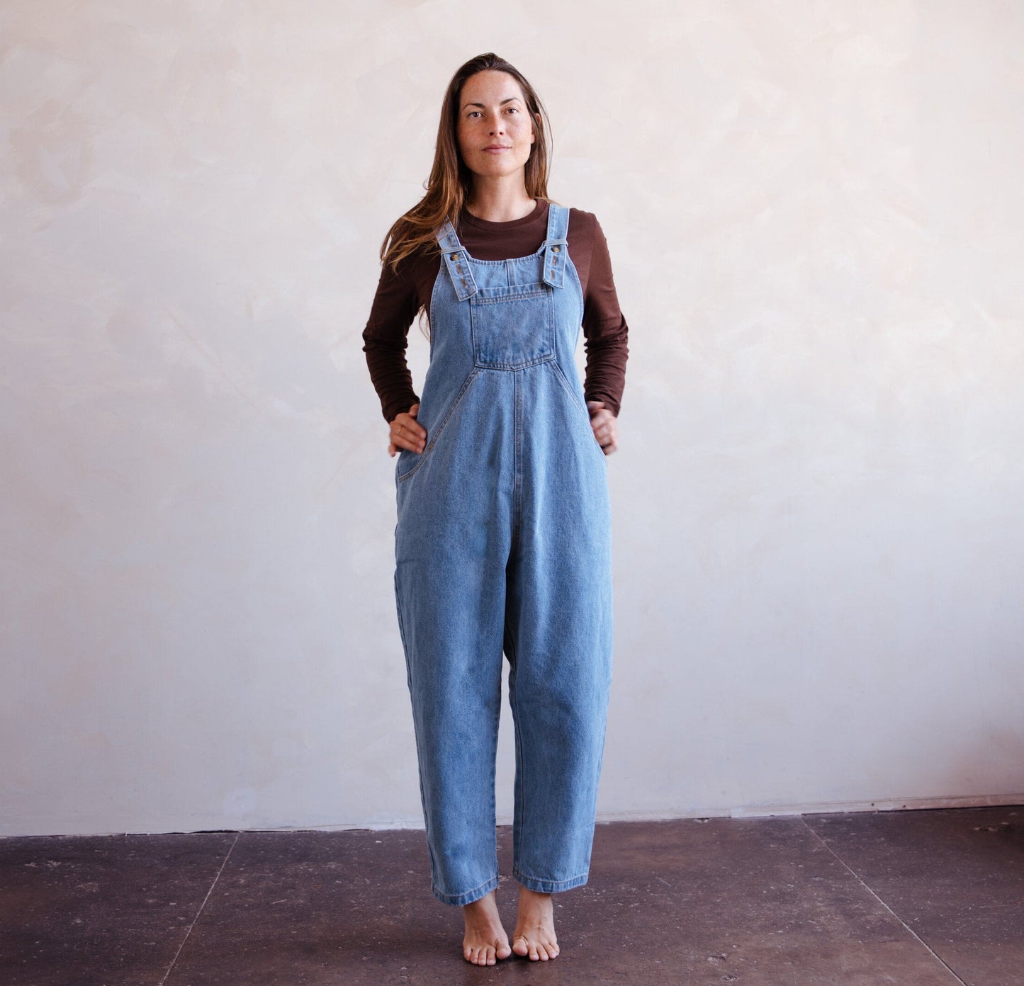 The Oversized Denim Dungaree Women