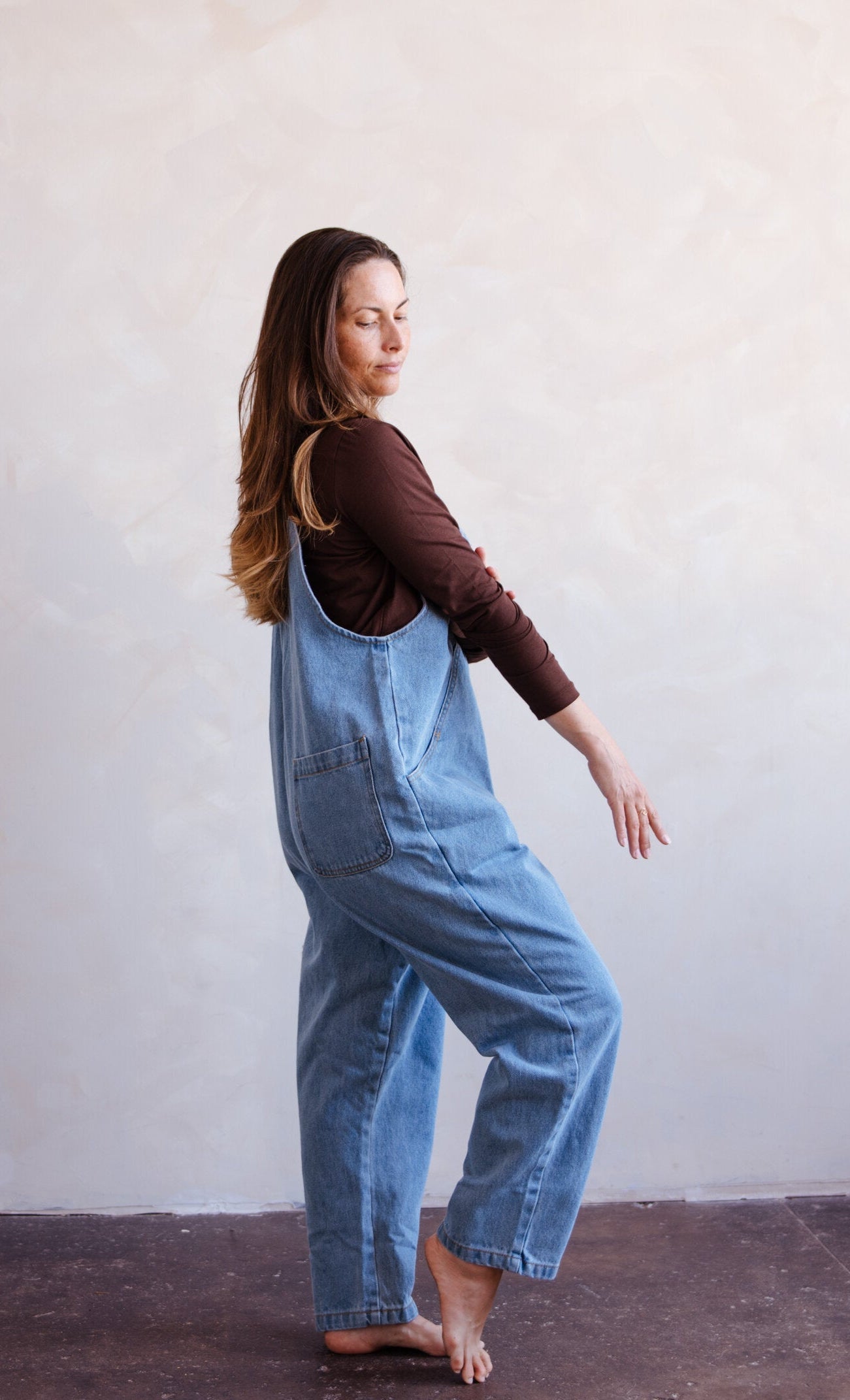 The Oversized Denim Dungaree Women