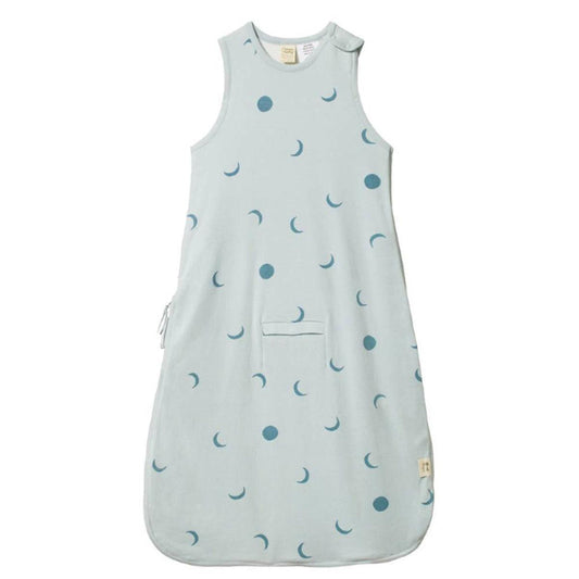 Organic Cotton & Merino Sleeping Bag  in Lunar Blue Print
