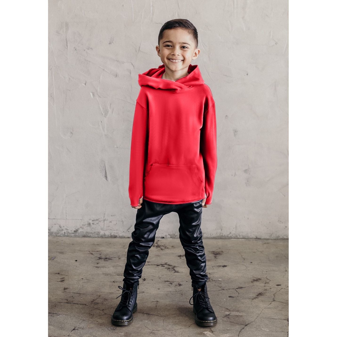 Organic Benji Hoodie Red