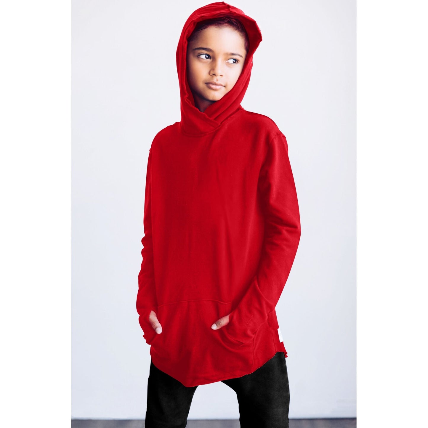 Organic Benji Hoodie Red