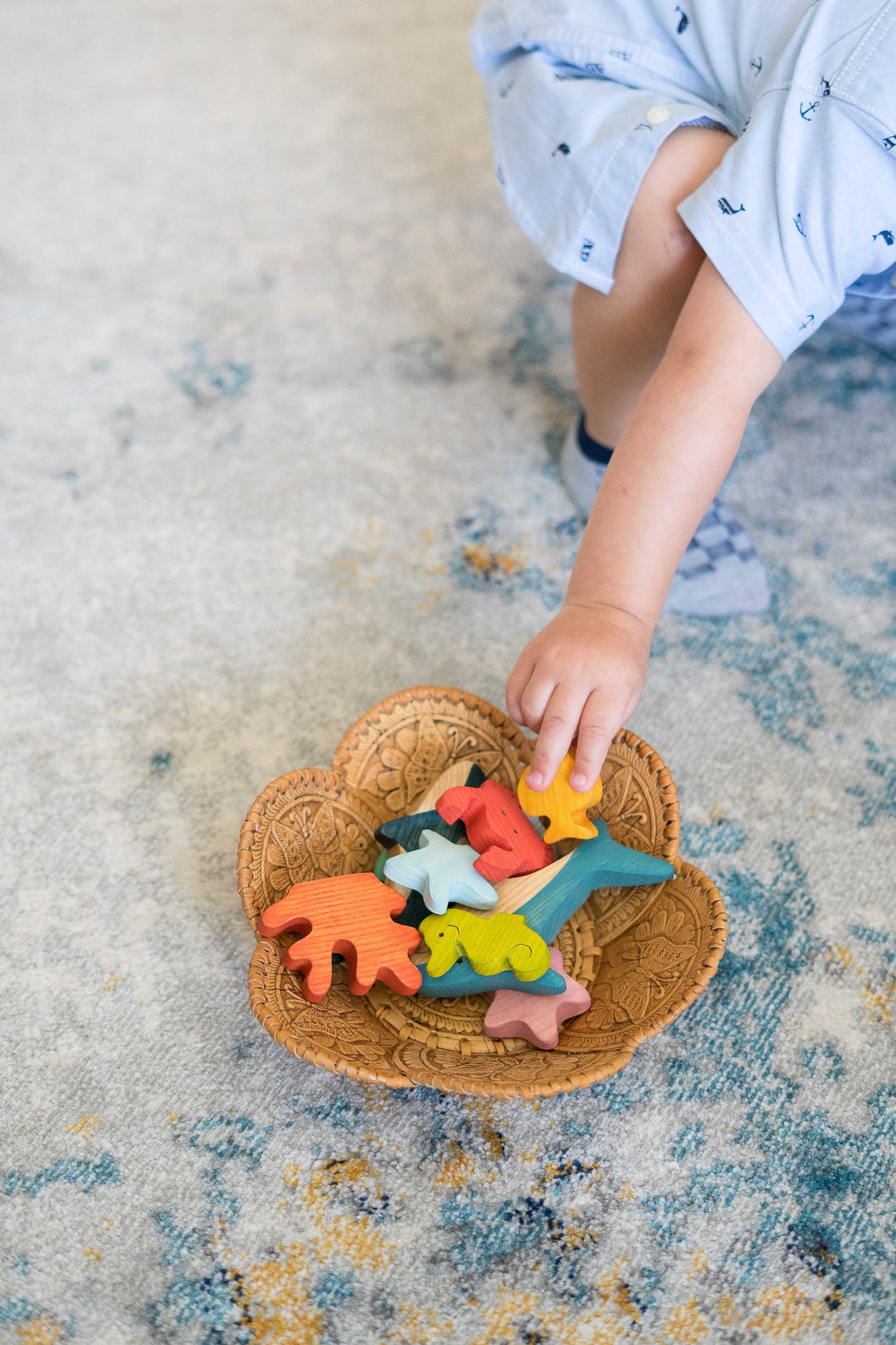 Wooden Sea Creatures and Fish