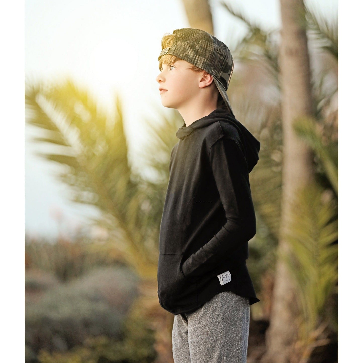 Organic Benji Kids’ Hoodie  Black