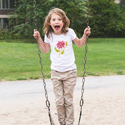 Short Sleeve Organic Pink Dhaila