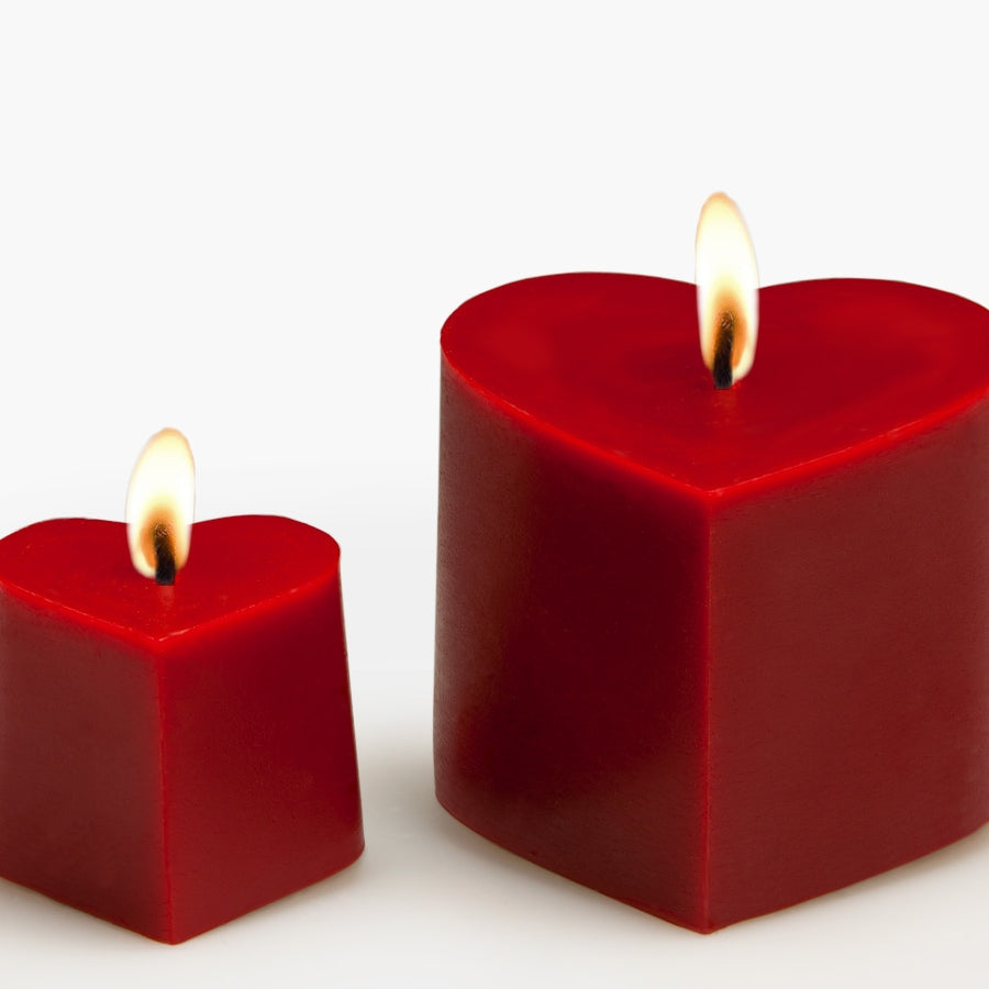 Heart Beeswax Candle